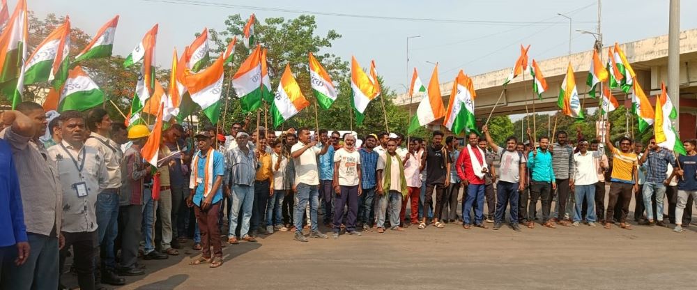 SAIL AWA workers are not getting Rs 1400, commotion at Murga Chowk, dispute at the main gate