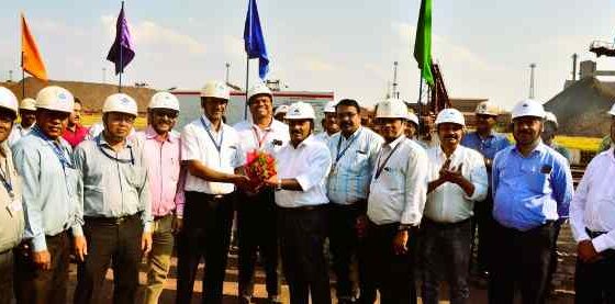 Another record in the account of Rourkela Steel Plant, Director Incharge, ED Works arrived to congratulate