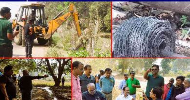 BSP chased the encroachment from 2 acres of land near Shivnath Anicut