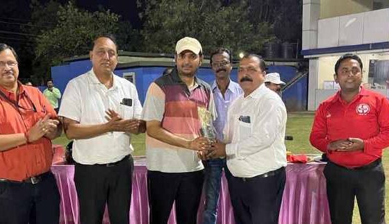 Director Incharge Trophy Cricket Tournament IIMM beat BIT Durg by 8 wickets and Andhra University defeated IIM by 4 wickets