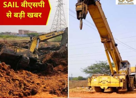 Excavator stuck in the swamp of Bhilai Steel Plant, Iqbal-Rahim pulled out the crane