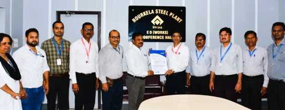 Rourkela Steel Plant Hot Strip Mill-2 gets certificate with international recognition