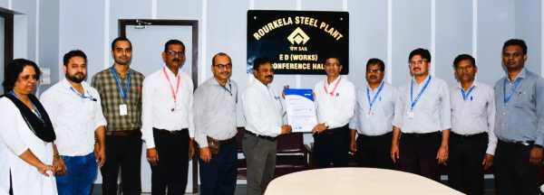 Rourkela Steel Plant Hot Strip Mill-2 gets certificate with international recognition