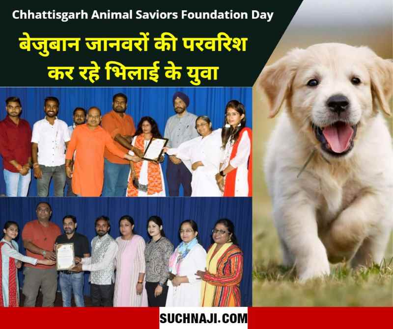 Chhattisgarh Animal Saviors Foundation Day A glimpse of saving the lives of 800 animals was seen in the first foundation day