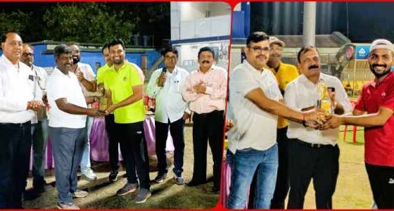 Director Incharge Cricket Tournament Andhra University beat GIC Bilaspur and IIMM beat BIT Sindri, man of the match Nikhil and Janmesh