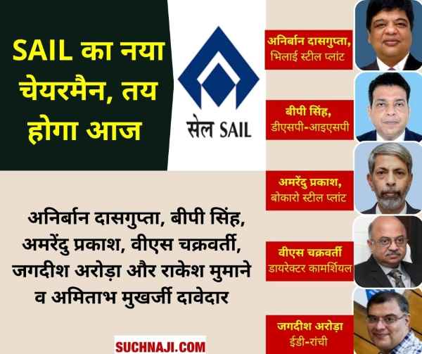 SAIL Chairman Interview 5 from SAIL, 1-1 candidate from MOIL-NMDC, Steel Authority of India Limited will get new chairman today