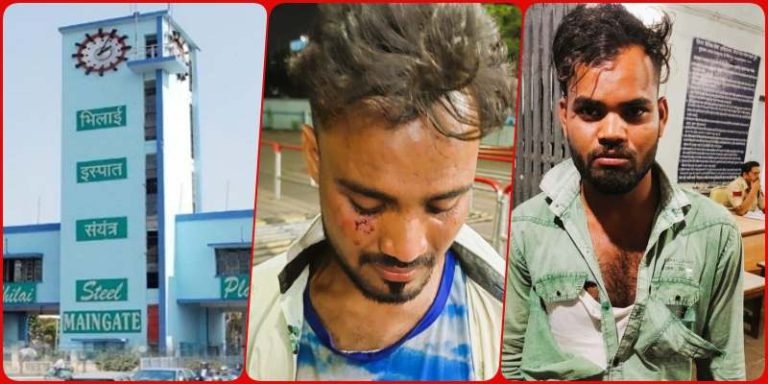 Bhilai-Steel-Plant-2-contract-workers-thrashed-fiercely-in-URM-ruckus-in-police-station-1
