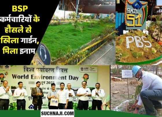 Bhilai Steel Plant PBS 2 employees did such work, name for environment, garden giving testimony