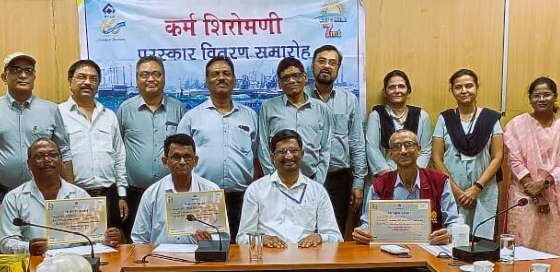 Employees and officers of Bhilai Steel Plant honored with Shiromani Award