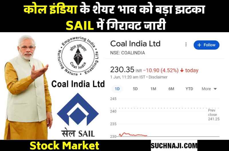 Modi government selling 3% stake in Coal India, share price breaks up to Rs 11, SAIL continues to fall 1
