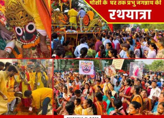 Rathyatra Mela 2023 Rath Yatra of Lord Jagannath in Bhilai, flood of devotion