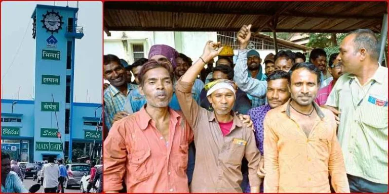 Bhilai-Steel-Plant-70-laborers-of-BSPs-Ore-Handling-Plant-stopped-work-know-the-reason