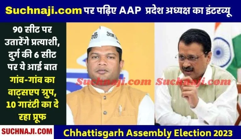 CG-Election-2023-You-will-not-get-AAP-ticket-like-this-State-President-Komal-Hupendi-told-Suchnaji.com-the-formula