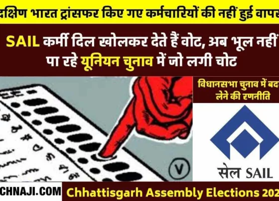CG elections: SAIL employee means vote bank, Ramkesh Meena along with those who suffered transfer could not return to Bhilai