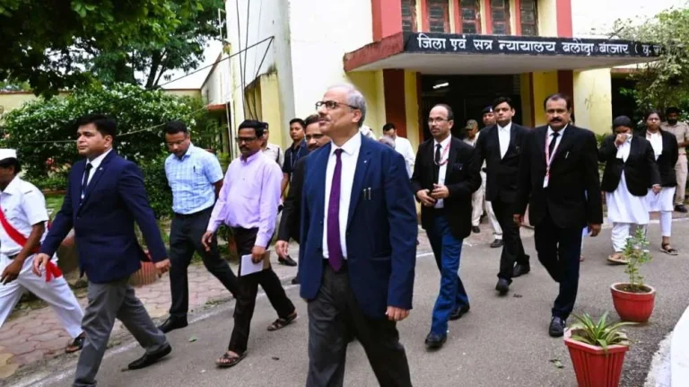 Chief-Justices-visit-PWD-sitting-on-the-file-of-construction-of-court-room-there-was-a-stir-as-soon-as-the-Chief-Justice-stepped-in