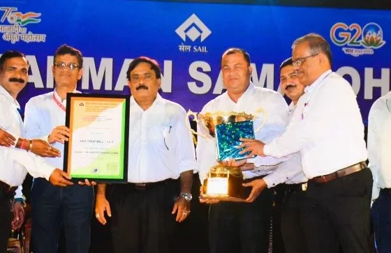 Rourkela Steel Plant: Hot Strip Mill-1 and 2 got Srijani Rolling Trophy as the best department