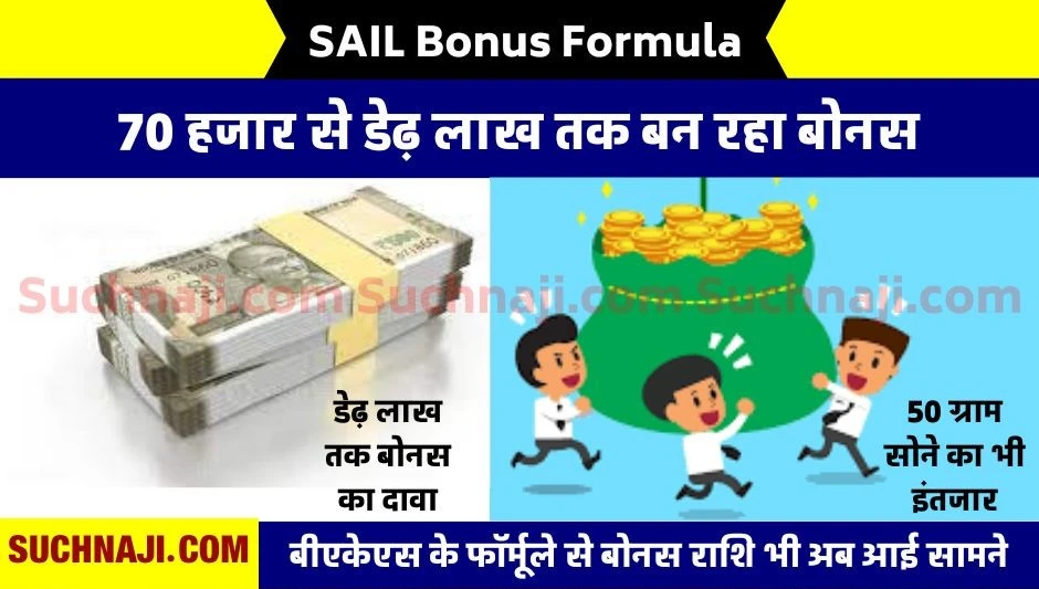SAIL Bonus Formula: पहले से 70 हजार, दूसरे से 94 हजार और तीसरे फॉर्मूले से 1 लाख 56 बन रहा बोनस