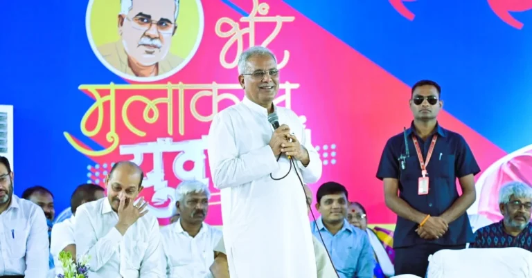 bhent-mulakat-Announcement-of-CM-Bhupesh-Baghel-CSVTU-will-become-Center-of-Excellence-with-15-crores-promotion-of-startup-units-will-be-facilitated