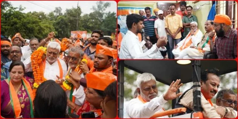 BJPs-show-of-strength-in-Parivartan-Yatra-Pandey-ji-along-with-former-Jharkhand-CM-reached-Malkit-Singhs-house