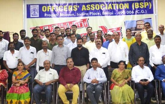BSP OA bid farewell to officers retired from Bhilai Steel Plant in August and September