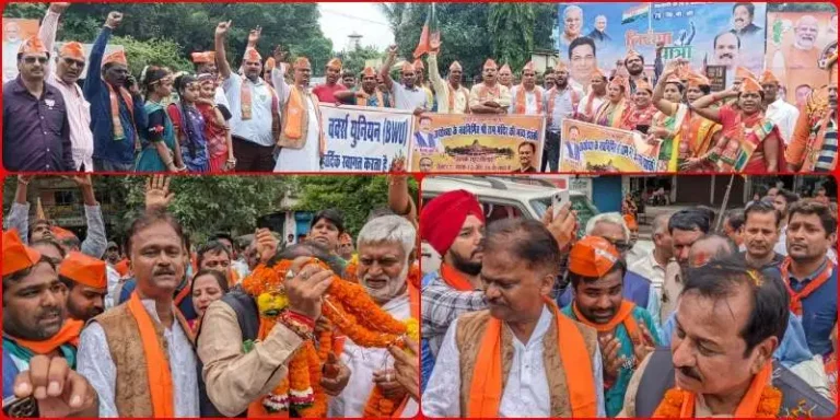 BSP-Workers-Union-joins-BJPs-Parivartan-Yatra-flowers-shower-on-MP-former-minister