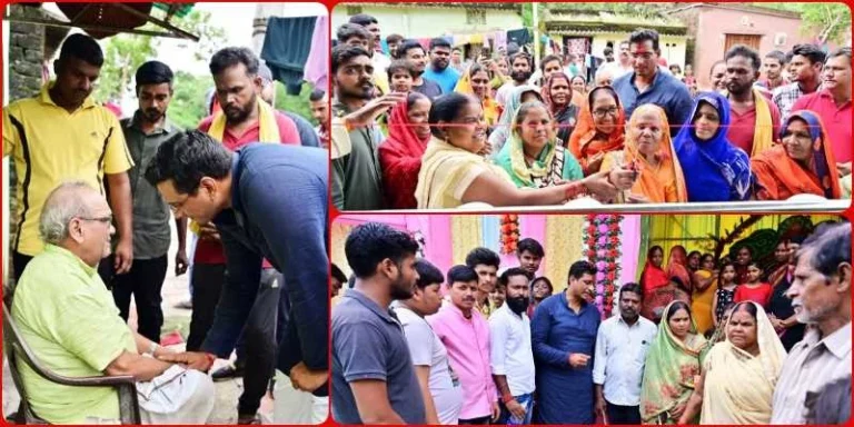 MLA-Devendra-covered-a-distance-of-15-kilometers-on-foot-in-the-streets-gave-a-gift-worth-lakhs