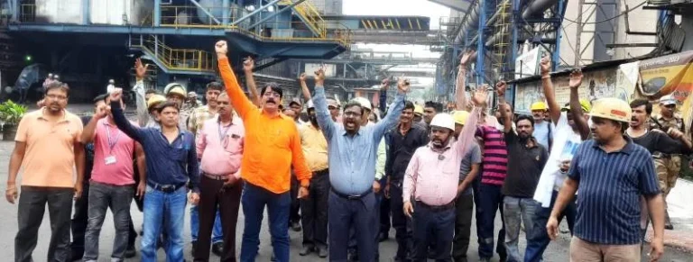 SAIL-Bonus-Protest-in-Bokaro-Steel-Plant-want-bonus-on-the-lines-of-Coal-India-with-new-formula-1