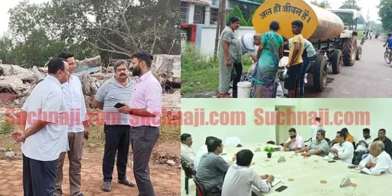 Water-tank-accident-Bhilai-Nigam-is-digging-7-new-bores-and-installing-30-power-pumps-in-Sector-4-3500-jars-of-20-liters-reached-houses-and-shops-1