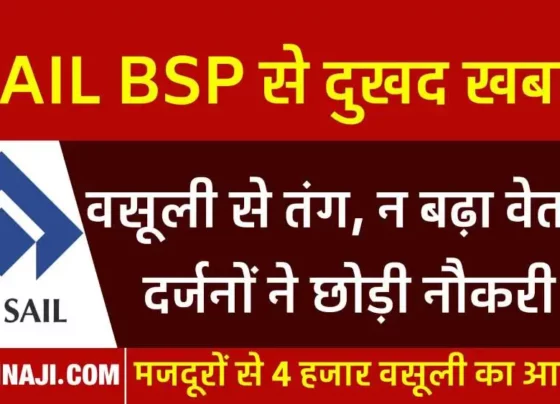 Big Breaking News Wages not increased, Rs 4000 recovered every month, workers left jobs in SAIL BSP