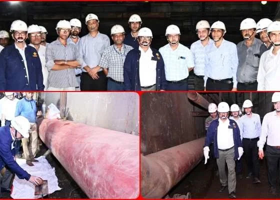 Bokaro Steel Plant: Water pipeline of 50 year old hot strip mill, officers lined up with ED