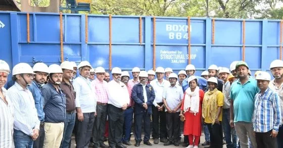 For the first time in the history of SAIL, Bokaro Steel Plant made box wagon body