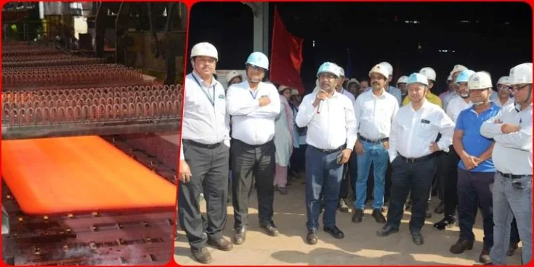 Plate-mill-of-Bhilai-Steel-Plant-created-a-record-CGM-of-many-departments-arrived-to-congratulate-the-workers