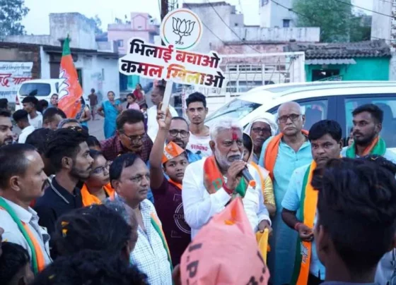 CG Elections 2023: Pandeyji is measuring the streets of Bhilai, seeing the atmosphere he said – BJP is back