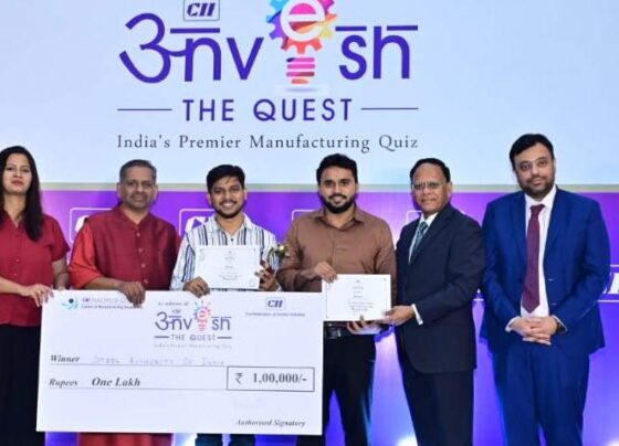 CII Manufacturing Quiz: The team of SAIL BSP manager Aiman Ali and Rahul Ranjan of Bokaro Steel Plant won the first prize