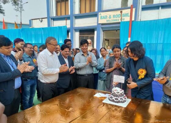 Bhilai Steel Plant: BRM created history of production of 1 lakh tonne, cake cut, Gaurav Bhoj