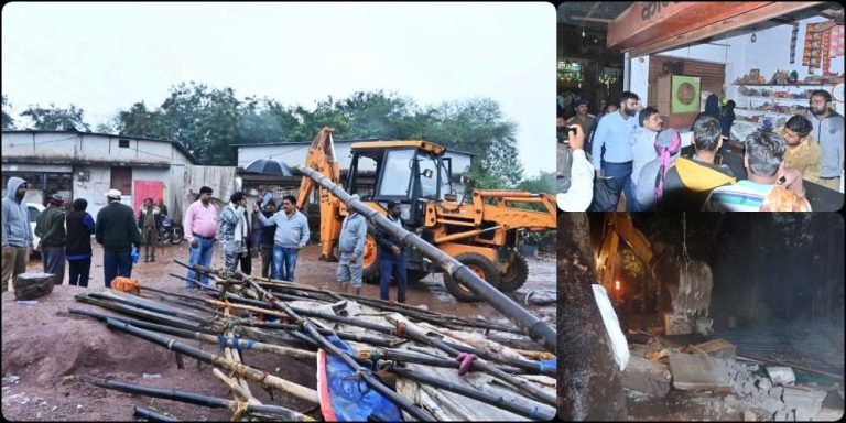 Big-action-on-illegal-chakhana-centers-at-5-places-including-Bhilai-Civic-Centre-Corporation-BSP-demolished