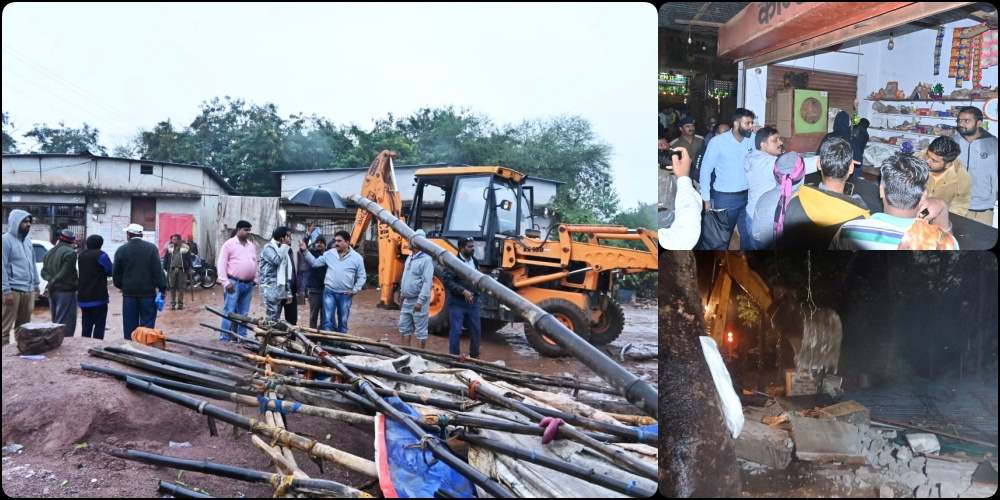 Bhilai Civic Centre संग 5 स्थानों के अवैध चखना सेंटर पर बड़ा एक्शन, निगम- BSP ने किया ध्वस्त