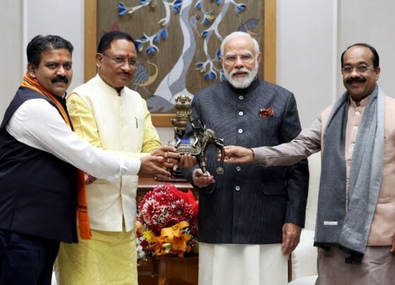 CM Vishnu Dev Sai and Deputy CM met PM Modi