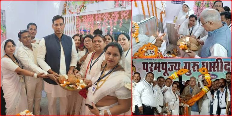 Guru-Ghasidas-Jayanti-2023-Former-CM-Bhupesh-Baghel-MLA-Devendra-performed-puja-with-Satnami-Samaj-said-this-on-EVM