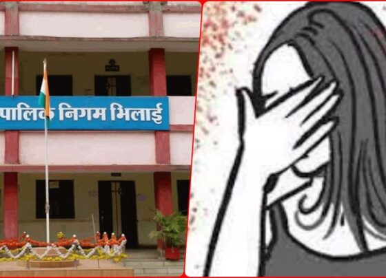 Crime News: Allegation of physical exploitation of a female sanitation worker of Bhilai Municipal Corporation, even the accused have not been arrested
