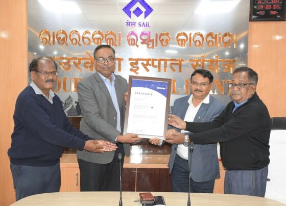 SAIL Rourkela Steel Plant gets another certificate, celebration