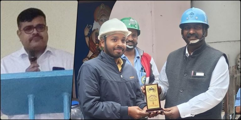Saurabh-Suman-became-the-first-suraksha-shiromani-of-Bhilai-Steel-Plant-and-Dileshwar-became-the-suraksha-miter