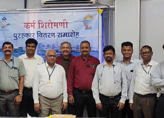 Employees of Utilities Zone of Bhilai Steel Plant received Shiromani Award
