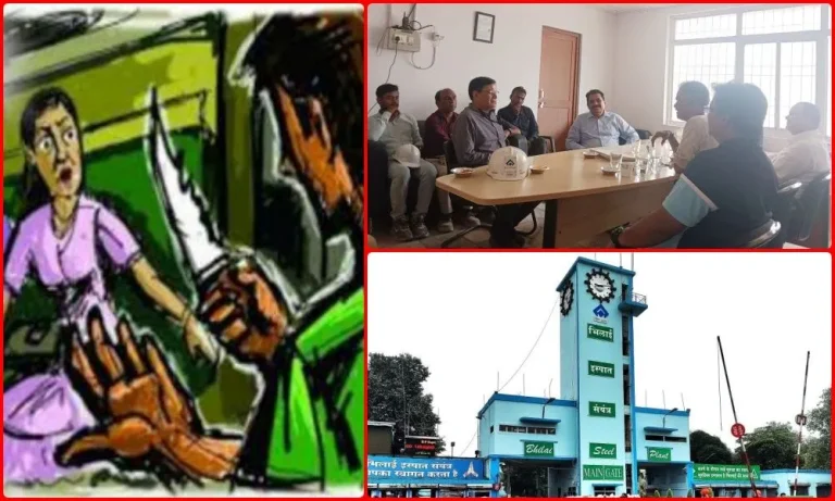 Robbery-in-Bhilai-Steel-Plant-looting-by-placing-sharp-weapons-on-the-necks-of-employees