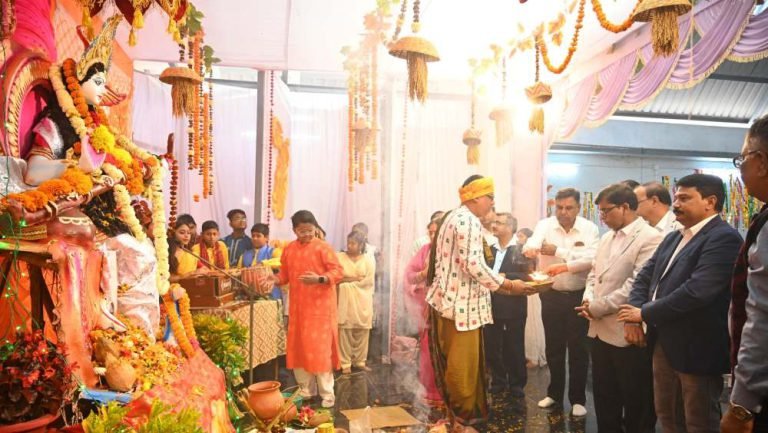 Saraswati-Puja-2024-Employees-and-school-children-of-Rourkela-Steel-Plant-immersed-in-joyous-enthusiasm-and-devotion-on-Vasant-Panchami