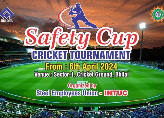 INTUC will organize Safety Cup cricket match to raise awareness about safety in Bhilai Steel Plant