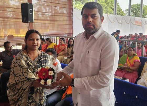 Nari Shakti Vandan in Bhilai, women honored by Manish Pandey