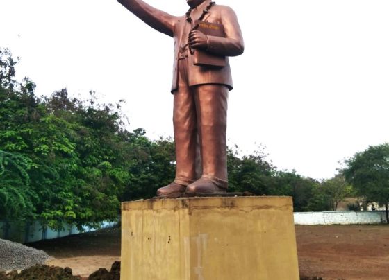 factionalism of BSP SC-ST Employees Association, beautification work of Dr. Ambedkar's statue stopped