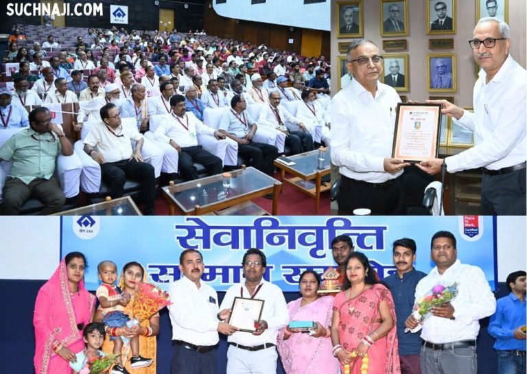 SAIL-BSL-6-officers-and-55-employees-retire-from-Bokaro-Steel-Plant