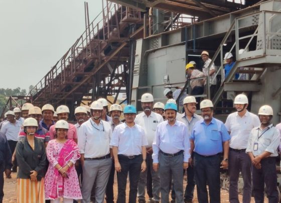 Stacker-4 in new form after capital repair in OHP-A of Bhilai Steel Plant